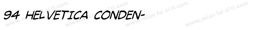 94 Helvetica Conden字体转换